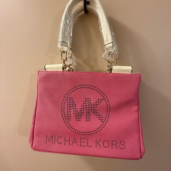 Michael Kors Pink and ivory Tote Bag NWT - Picture 1 of 6